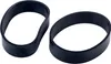 Two black rubber bands, possibly vacuum cleaner belts, are positioned on a white background. Produktbild-Vorschau
