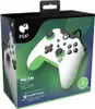 The image shows the retail packaging for a PDP Neon White Wired Controller for Xbox Series X/S & PC. Voir les images du produit