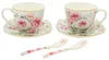 HOME ELEMENTS Set aus zwei Tassen 250 ml mit Untertassen Produktbild-Vorschau 1