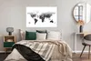 MuchoWow® Poster Weltkarte mit dem Text "Let's see it all" Produktbild-Vorschau 4