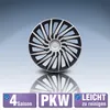 4 STK 16 Zoll Kendo schwarz PETEX Radkappen Radzierblenden Produktbild-Vorschau 4
