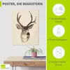 ARTland Poster Wasserfarben Tierlehre II Größe: 60x80 cm Produktbild-Vorschau 2