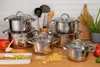 Edenberg 12-dielna sada hrncov, nerezová oceľ, indukcia, s Náhľad obrázku produktu 18