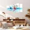 Bild auf Leinwand - Leinwandbild - Wasser Fische Möwe Produktbild-Vorschau 7