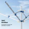 Wiltec mobilna obrotowa suszarka do ubrań z 4 ramionami 16 Podgląd zdjęcia produktu 14