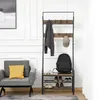 HOMCOM Garderobe met schoenenrek en kledingrek, voorzien Productafbeelding-voorbeeld 2