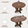 Mondeer Table de salle à manger ronde extensible 110-150 cm Voir les images du produit 4