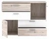 Kommode Sideboard SKIVE Optik: Sandeiche / Weiß von Forte Produktbild-Vorschau 3