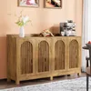 145 cm breed buffetkast met opbergruimte, lange dressoir Productafbeelding-voorbeeld 11