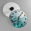 Wanduhr - Rund - Glasuhr - Abstraktion modern - 30x30cm - Produktbild-Vorschau 2