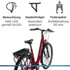 Zündapp Z600 City E Bike Damen 28 Zoll karminrot Produktbild-Vorschau 4