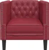 Chesterfield-Sessel Weinrot Kunstleder Produktbild-Vorschau 4