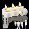 Wiederaufladbar LED Teelichter mit fernbedienung 6 Stück, Produktbild-Vorschau 1