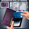Magnetické flipové kožené pouzdro pro iPhone 15 Pro Max, s Náhled obrázku produktu 5