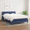 Boxspringbett mit Matratze Blau 140x200 cm Stoff Produktbild-Vorschau 2