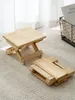 Kleiner, klappbarer Holzhocker mit einer Tragkraft von 90 Produktbild-Vorschau 2