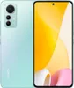 A light green Xiaomi 12 Lite 5G smartphone is shown from the front and back, with a colorful abstract wallpaper on the screen. Náhľad obrázku produktu
