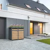 ML-Design box na odpadky se stříškou na květináč pro 4 koše Náhled obrázku produktu 10