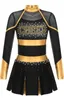 Cheerleading Mädchen Kostüm Set – Neckholder Tanzkleid mit Produktbild-Vorschau 2