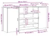 vidaXL Bancone reception bianco 200 x 50 x 103,5 cm Anteprima dell’immagine prodotto 8