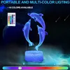 Nachtlicht für Kinder Ocean Dolphin 3D Nachtlicht Porpoise Produktbild-Vorschau 4