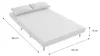 sweeek - 2-Sitzer-Sofa mit Stoffbezug, Holzfüße - Beige Produktbild-Vorschau 9