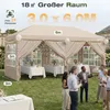 Sekey Faltpavillon 3x6 m wasserdicht UV50+ Gartenpavillon Produktbild-Vorschau 7
