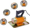 A collage of images showing a concrete vibrator from different angles and in use. Podgląd zdjęcia produktu