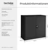 tectake® Aktenschrank abschließbar 90 x 40 x 90 cm Produktbild-Vorschau 5