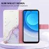 Tecno Camon 19 Hülle, Marmor Motiv Kunstleder Tasche Wallet Produktbild-Vorschau 4
