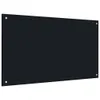 vidaXL Alzatina da cucina nera 100x60 cm in vetro temperato Anteprima dell’immagine prodotto 4
