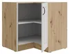 Eckunterschrank 90x90 cm Stilo Weiß Eiche Artisan Produktbild-Vorschau 2