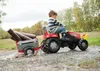 Traktor na pedały Rolly Junior RT z bocznicą czerwono-szary Podgląd zdjęcia produktu 3