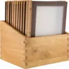 Securit Menümappen Mit Holzbox Braun A4 (20 Stück) Náhled obrázku produktu 4