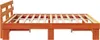 Möbel Bettgestell mit Kopfteil Wachsbrown 200x200 cm Produktbild-Vorschau 7