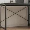 Schwarzer Computertisch im Loft-Stil für Schüler im Produktbild-Vorschau 3