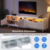 Meuble TV Merax ultrabrillant au design incurvé et Voir les images du produit 7