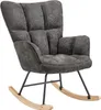 tectake® Schaukelstuhl Torve 68 x 96 x 97 cm, Belastbarkeit Produktbild-Vorschau 1