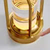 Lámpara de mesa LED dorada, recargable por USB-C, sin Vista previa de la imagen del producto 5