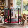 Meteor Kindertrampolin TRP-50 mit Netz Ø140 cm – Indoor & Produktbild-Vorschau 2