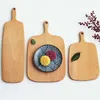 Holz Schneidebrett Eiche mit hängendem Loch 20cm x 33cm Produktbild-Vorschau 3