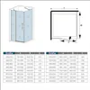 120X90X195cm Eckeinstieg Duschkabine Duschabtrennung Produktbild-Vorschau 7