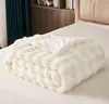 Plyšová deka na pohovku, králičí plyšová nadýchaná deka, Náhled obrázku produktu 6