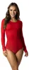 Alkato Damen Langarm Body Baumwolle Bodysuit mit Produktbild-Vorschau 1