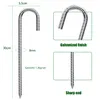 8 Stück Bodenanker 30CM J-Typ Verzinkter Stahl Zeltheringe Produktbild-Vorschau 2