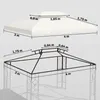 Outsunny Ersatzdach für Metall-Gartenpavillon 4x3 Partyzelt Produktbild-Vorschau 5
