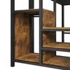 Hochbett 140x200 cm Metall Schwarz, platzsparendes Produktbild-Vorschau 12