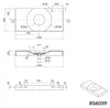 Lavabo da appoggio a parete BS6059 in fusione di marmo - Anteprima dell’immagine prodotto 10