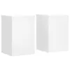 vidaXL Pflanzenständer 2 Stk. Weiß 20x20x30 cm Produktbild-Vorschau 1