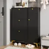 Szafka na buty z 3 klapami, 1 szufladą i 1 drzwiczkami, Podgląd zdjęcia produktu 4